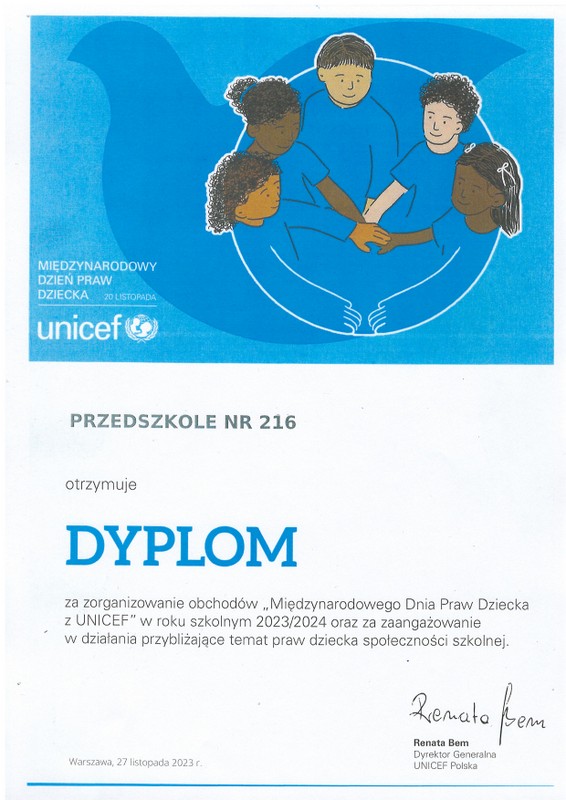 Read more about the article Międzynarodowy Dzień Praw Dziecka z Unicef